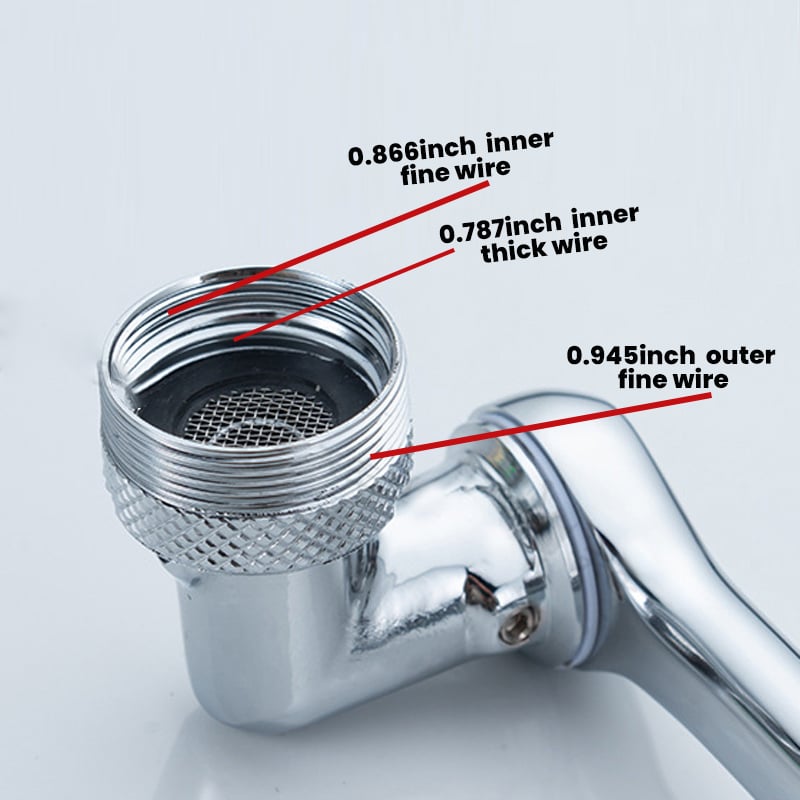 Avelena | 1080° Großwinkel drehbarer Spritzfilter Wasserhahn