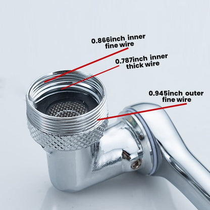Avelena | 1080° Großwinkel drehbarer Spritzfilter Wasserhahn