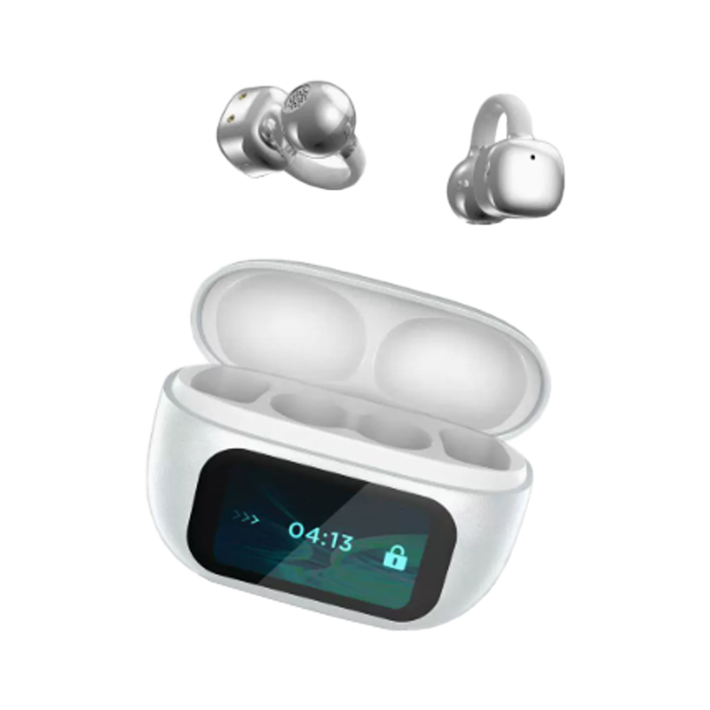 Avelena | Clip-On Ohr LCD Vollfarb-Touchscreen Audio Kabellose Kopfhörer