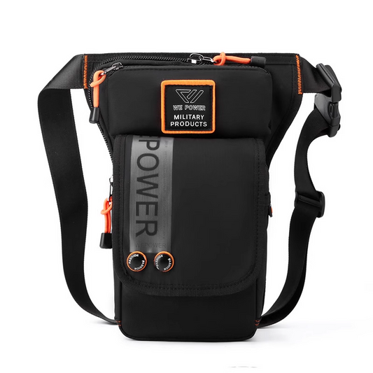 Avelena | Personalisierte Herren Motorrad Stil Wasserdichte Nylon Bein Brusttasche