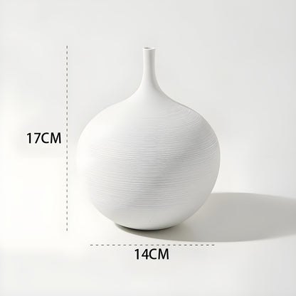 Avelena | Minimalistische Handgefertigte Keramische Zen-Vase