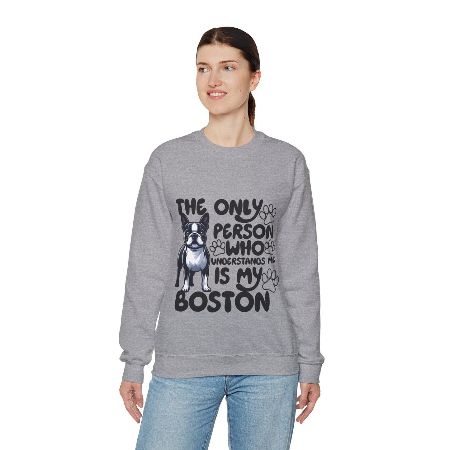 Avelena | Elvis Unisex Sweatshirt Für Boston Terrier Liebhaber