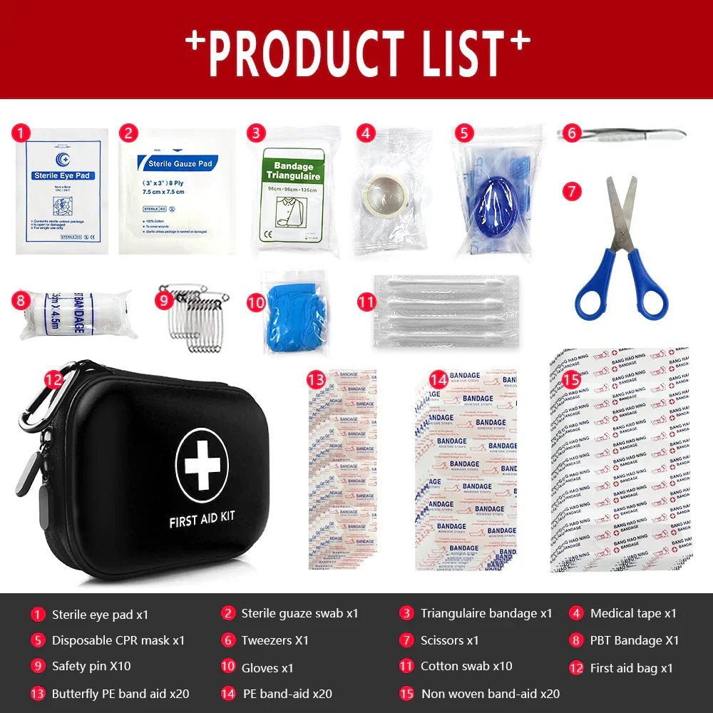 Avelena | 91-teiliges Erste-Hilfe-Set - SafeKit Pro