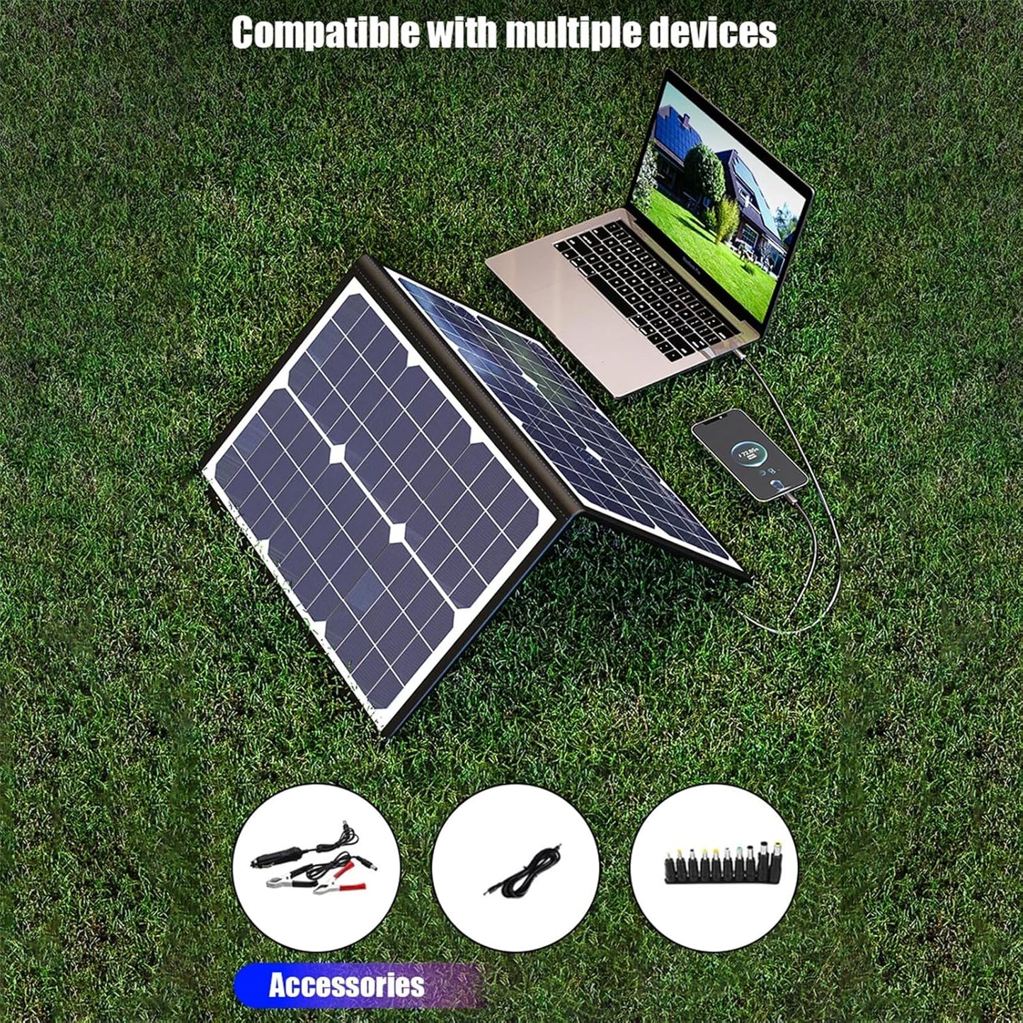 Avelena | SolaraX 1000W Faltbares Solarpanel-Kit – Tragbare Off-Grid-Stromversorgung mit MPPT-Ladung