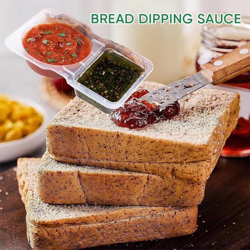 Avelena | Doppel-Compartment Snackbehälter mit Deckeln