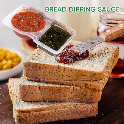 Avelena | Doppel-Compartment Snackbehälter mit Deckeln