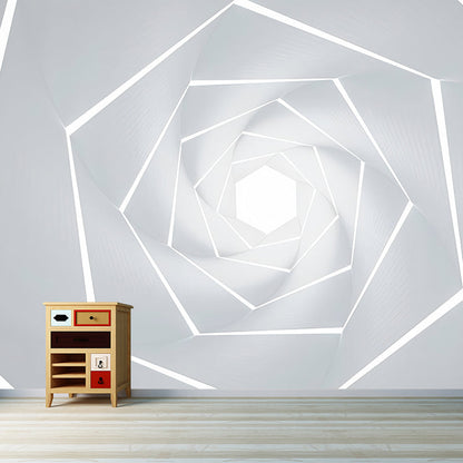 Avelena | Illustrationsstil Große Wandmalereien, 3D Endozentrische Geometrien Wandverkleidung für Galerie, Maßgeschneidert