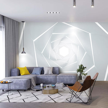 Avelena | Illustrationsstil Große Wandmalereien, 3D Endozentrische Geometrien Wandverkleidung für Galerie, Maßgeschneidert