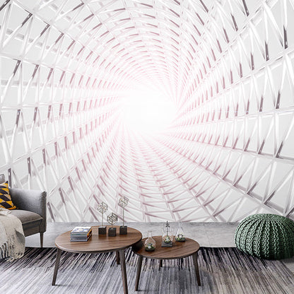 Avelena | Illustrationsstil Große Wandmalereien, 3D Endozentrische Geometrien Wandverkleidung für Galerie, Maßgeschneidert