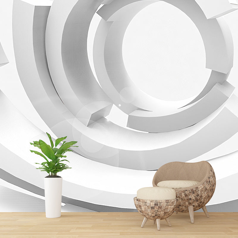 Avelena | Riesige Foto Moderne Wandmurmeln für Café und Umkleideraum mit 3D-Druckzone In Reinweiß