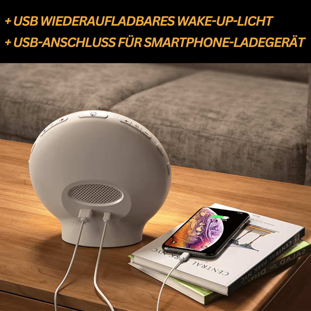 Avelena | Lichtwecker mit Radio & Naturgeräuschen Glowrise