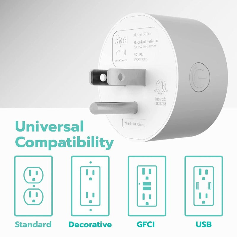 Avelena | 4-Pack Smart Plug Mini Wi-Fi Steckdosen Für Smart Home, Fernsteuerung Von Licht Und Geräten Von Überall, Kein Hub Erforderlich