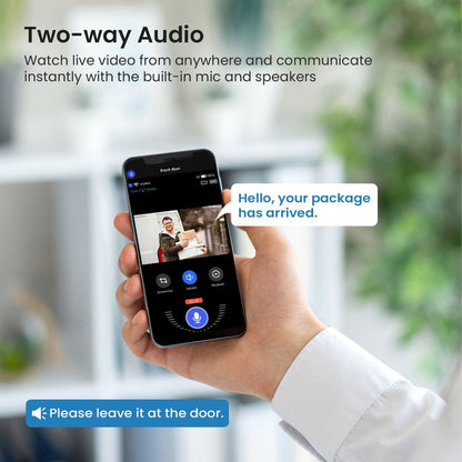 Avelena | Drahtlose Smart-Video-Türklingel – Außenüberwachung mit HD-Nachtsicht