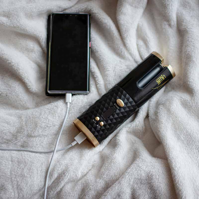 Avelena | Drahtloser Auto-Rotations-Lockenstab