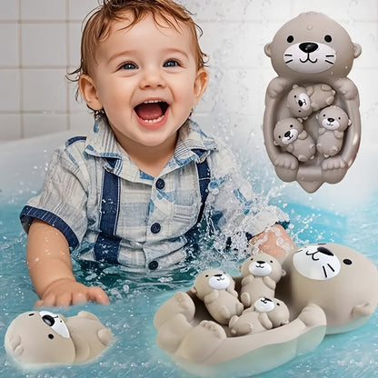 Avelena | Baby-Badespielzeug-Set Silikon Schwimmende Tiere