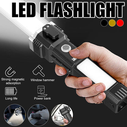 Avelena | Super Helle Wiederaufladbare LED Handheld Taschenlampe Tragbare Spotlight 4 Modi Neu