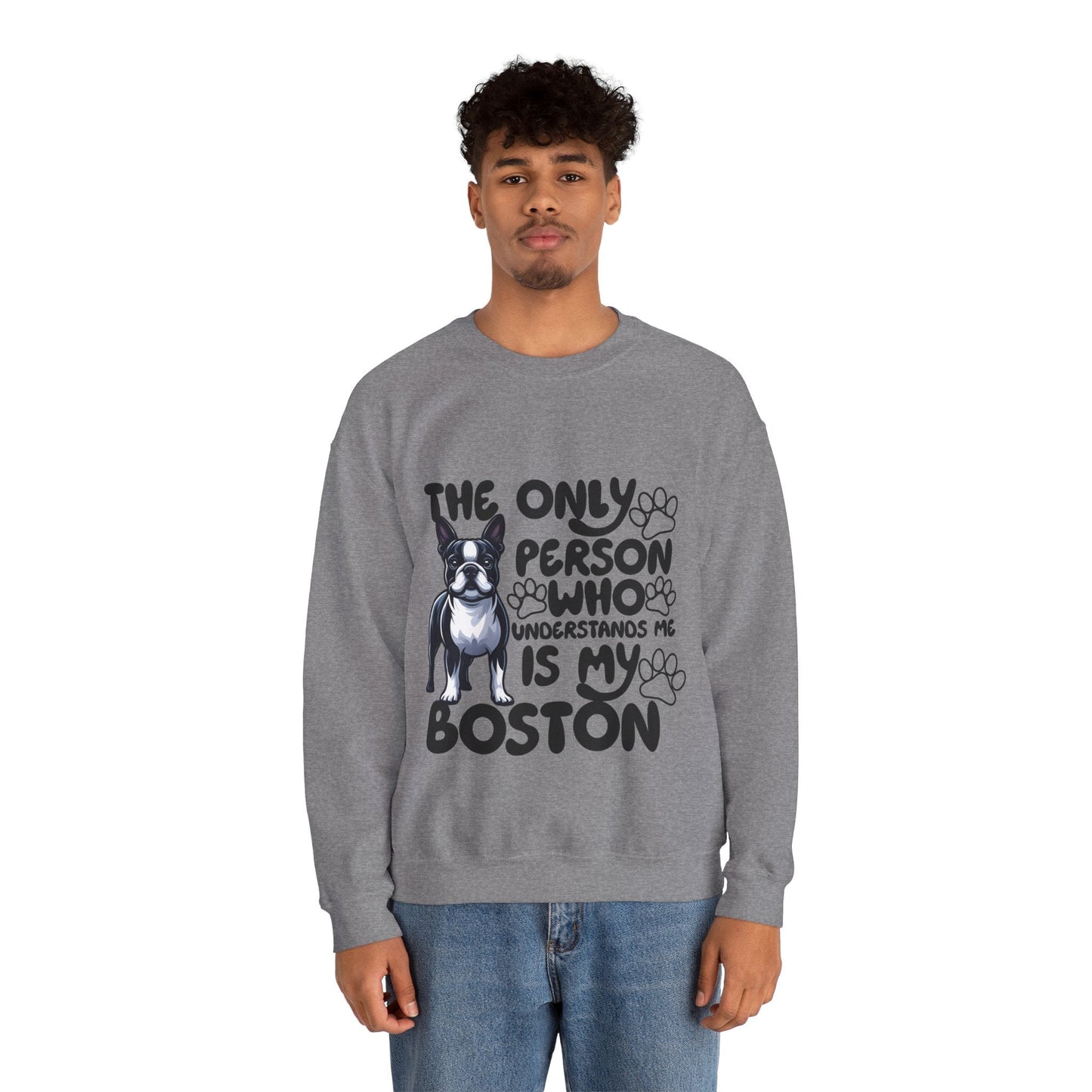 Avelena | Elvis Unisex Sweatshirt Für Boston Terrier Liebhaber