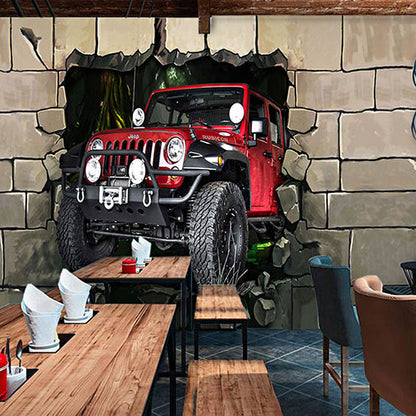 Avelena | Illustration 3D Auto Wandbild Extra Große Wandkunst für Bar, Personalisierte Größe Verfügbar