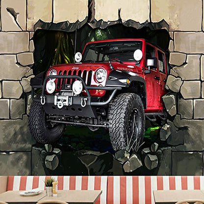 Avelena | Illustration 3D Auto Wandbild Extra Große Wandkunst für Bar, Personalisierte Größe Verfügbar