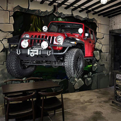 Avelena | Illustration 3D Auto Wandbild Extra Große Wandkunst für Bar, Personalisierte Größe Verfügbar