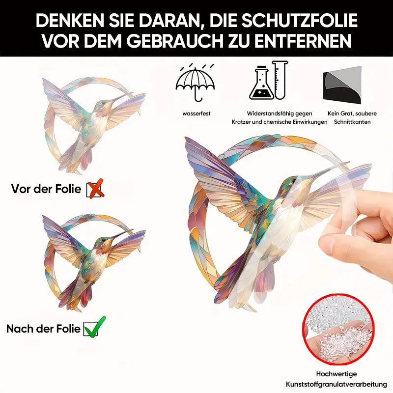 Avelena | Acryl-Haken in Form eines Kolibris