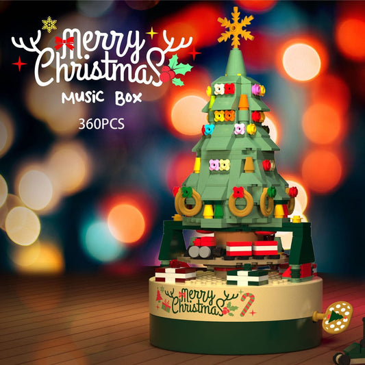 Avelena | 360 PCS Musikbox Weihnachtsbaum Bauklötze