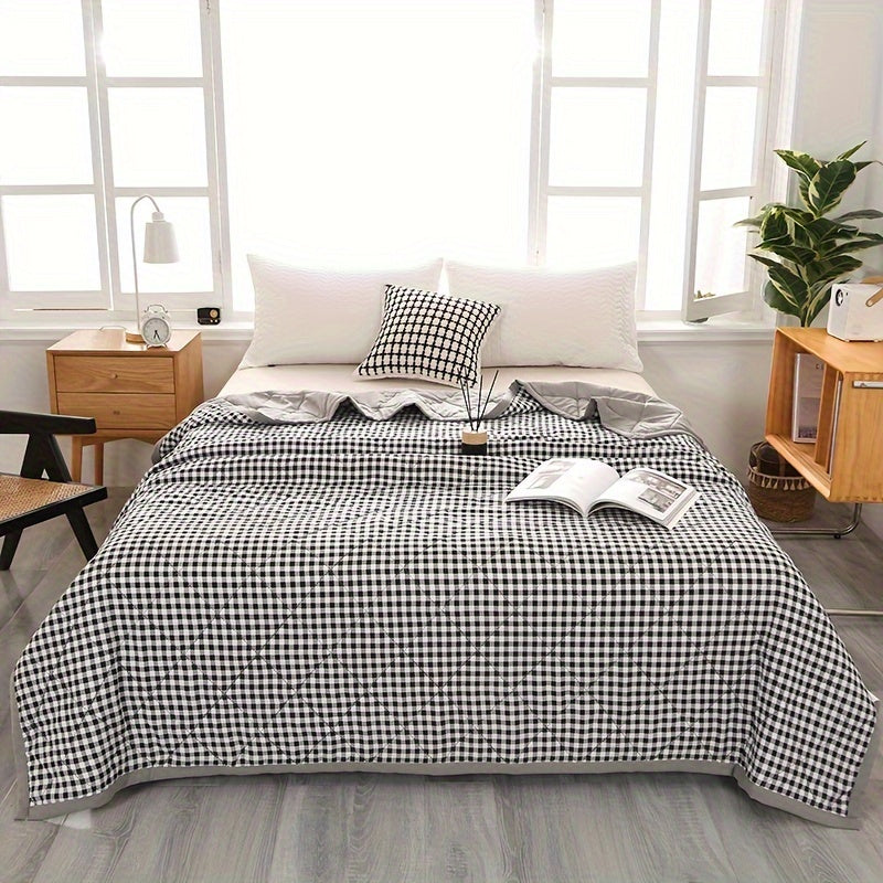 Avelena | Elegante Preppy Karomuster Sommerdecke für Kalte Nächte