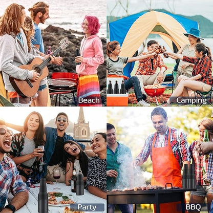 Avelena | Bierflasche und Dosen Kühler mit Flaschenöffner