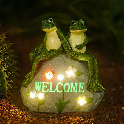 Avelena | Sonnenbeschienene Gartenstatue Mit Saftigen Pflanzen Und Led-Licht, Außen Garten Dekor