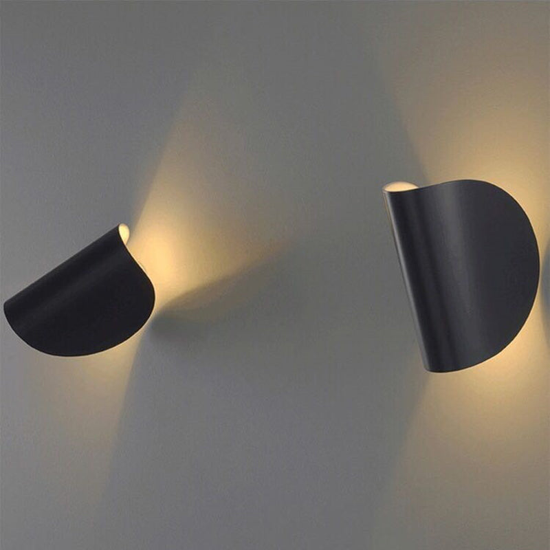 Avelena | Eveline Modern Geometric LED 4 Color Wall Light Indoor/Outdoor Metal