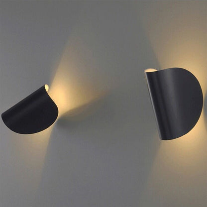 Avelena | Eveline Modern Geometric LED 4 Color Wall Light Indoor/Outdoor Metal