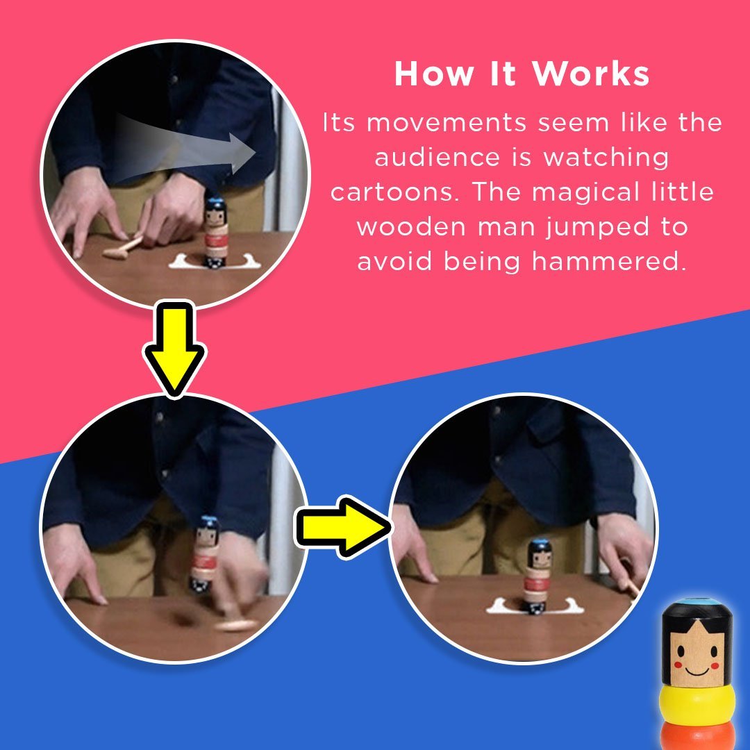 Avelena | Magischer Holzmann Spielzeug | Unzerbrechlich & Mit Hammer | Kreatives Zauberspiel für Kinder