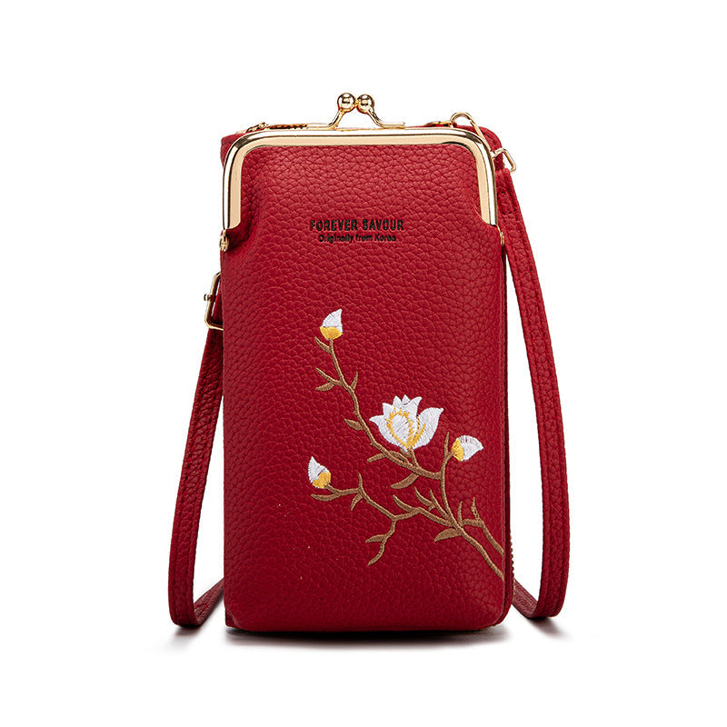 Avelena | Bestickte Damen-Crossbody-Geldbörse