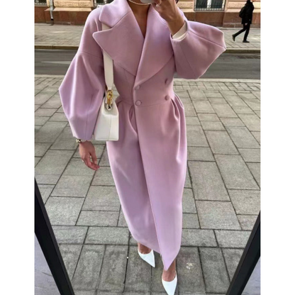 Avelena | Damen Luxus Trenchcoat Lang