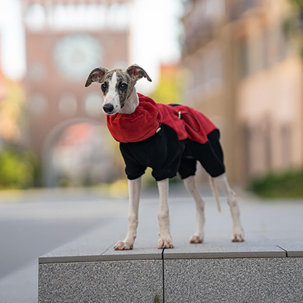 Avelena | Vollständiger Schutz Polar Fleece Hund Overall mit abnehmbarem Kragen
