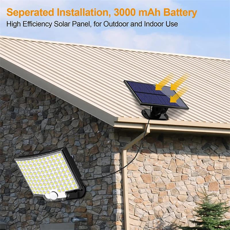 Avelena | 106 LED Solar Außenleuchte mit Bewegungsmelder