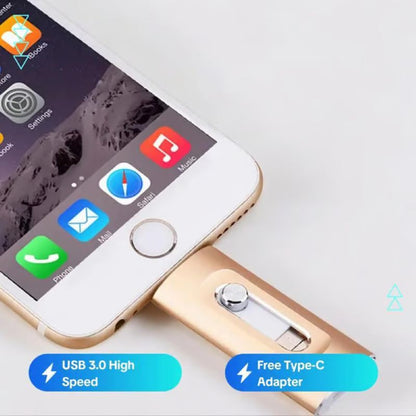 Avelena | 3 in 1 große Kapazität USB-Stick für Mobiltelefone und Computer