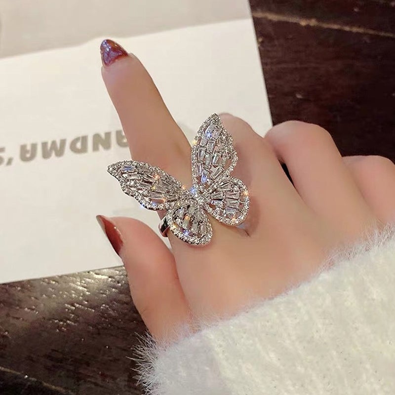 Avelena | Ziron Schmetterling Ring