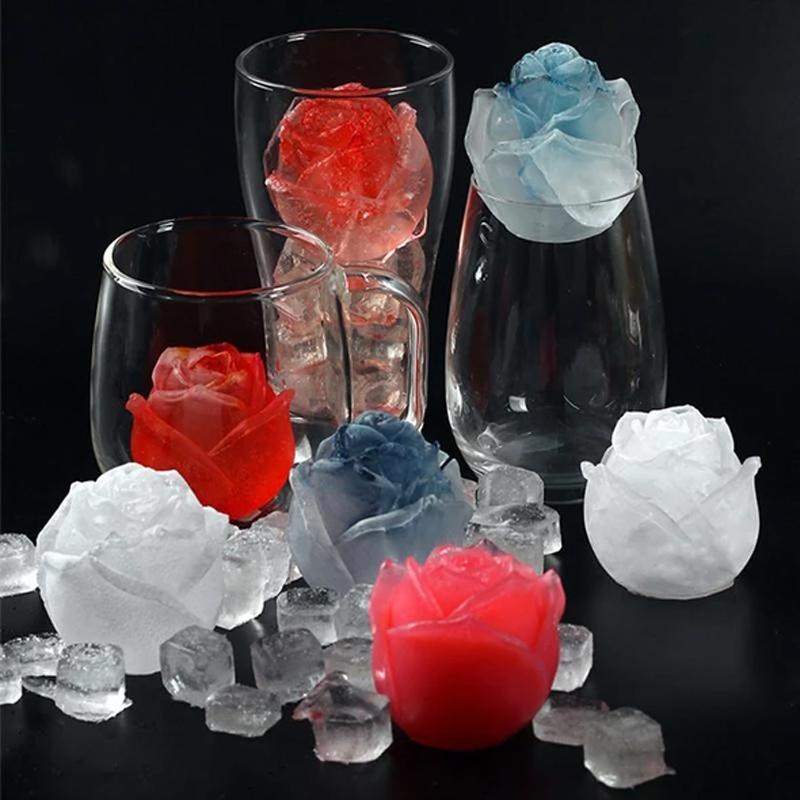 Avelena | 3D Silikon Rosenform Eiswürfelform