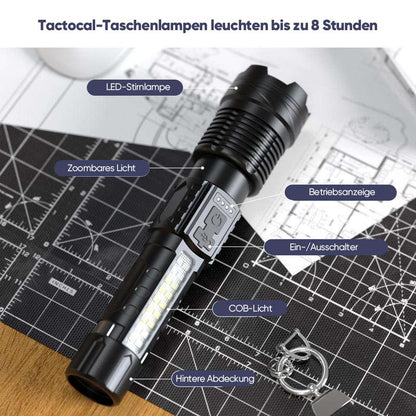 Avelena | Ultrahelle Taschenlampe mit weißem Laser und großer Reichweite