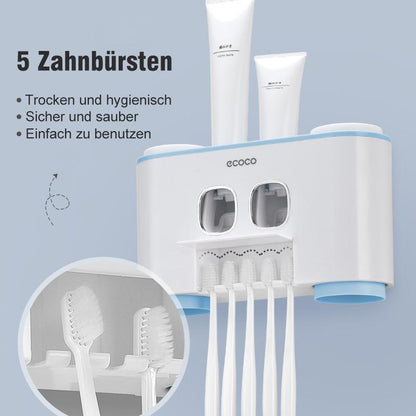 Avelena | Automatischer Zahnbürstenhalter und Zahnpastaspender Set