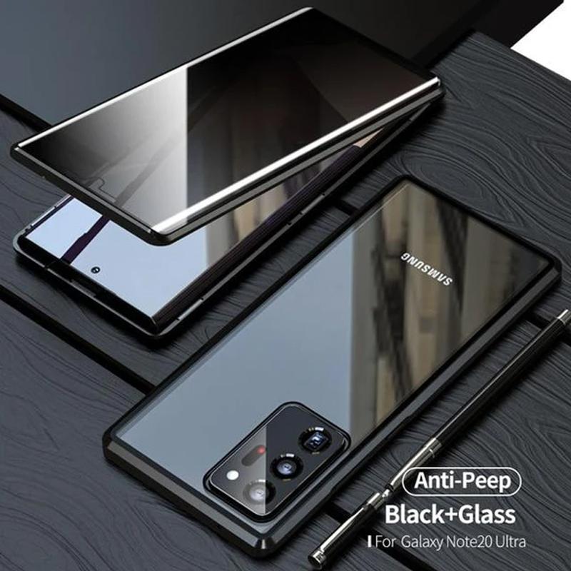 Avelena | Samsung Anti-Peep Gehärtetes Glas Handyhülle