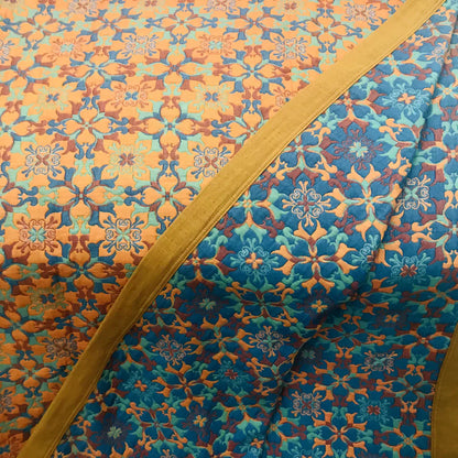 Avelena | & Blaues Muster Sechs-lagiges Baumwoll-Quilt - TerraLoom