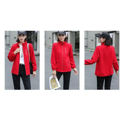 Avelena | Leichte Damen-Zip-Jacke, Perfekt für Draußen, Fleece-Weste