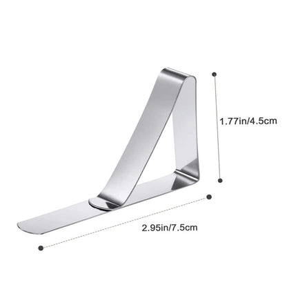 Avelena | Edelstahl Tischdeckenklammern (4 Stück)