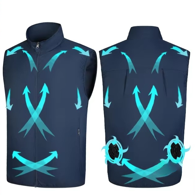 Avelena | Tragewindjacke mit tragbarem Ventilator und USB-aufladbarem Luftstromsystem für Männer und Frauen