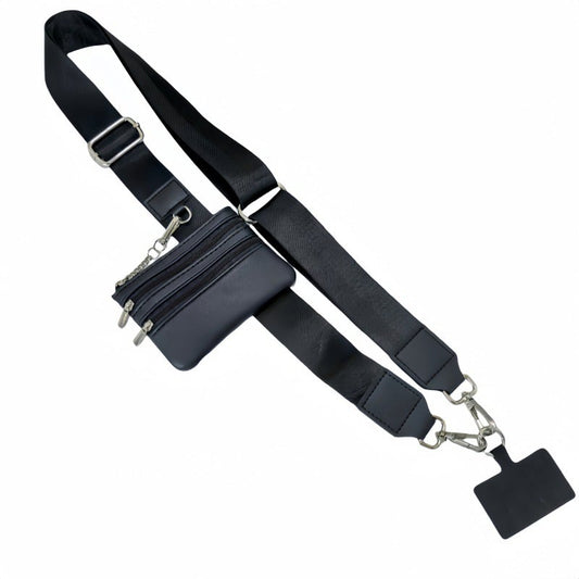 Avelena | Verstellbarer Telefon Lanyard Crossbody Gurt mit Geldbörse