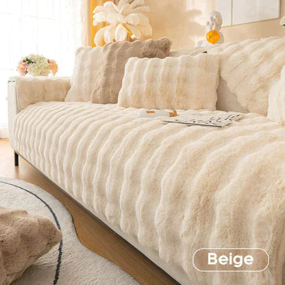 Avelena | dicker Kaninchenplüsch Sofaüberzug