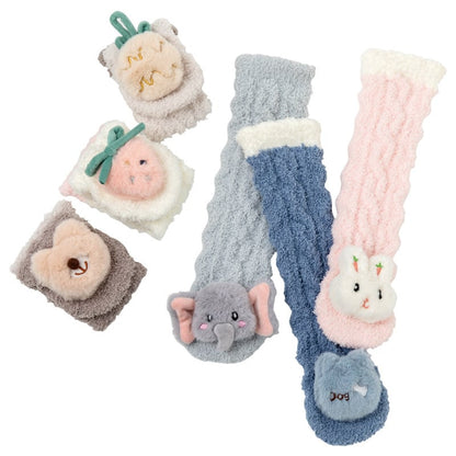 Avelena | Ein Paar Baby süße Koralle Fleece Socken