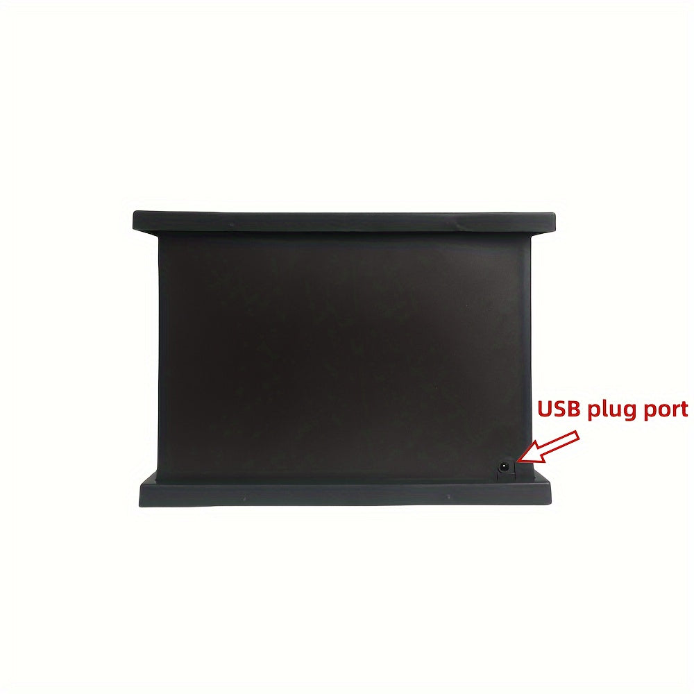 Avelena | Gemütliche rechteckige Kaminlaterne Ofenlampe - Realistische Simulationsflammenlichter